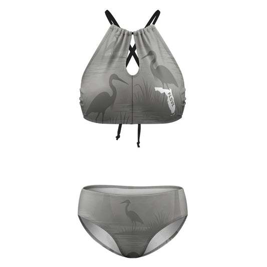 Florida Survival Everglade Veil Collection Halter Top Bikini