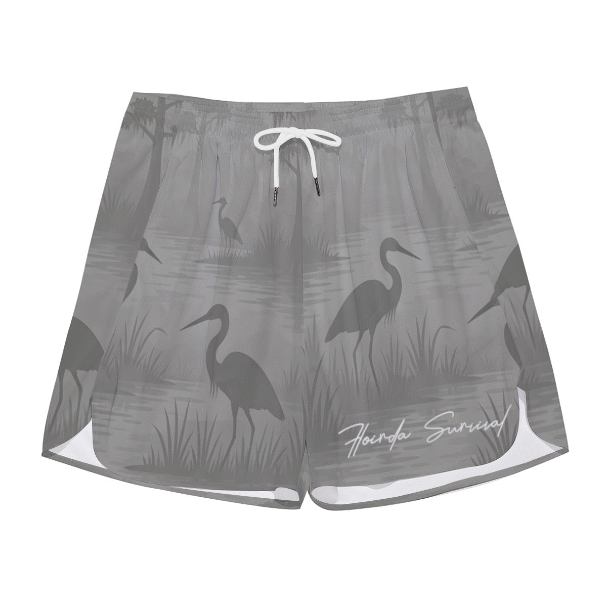 Florida Survival Everglade Veil Collection Side-Split Running Shorts