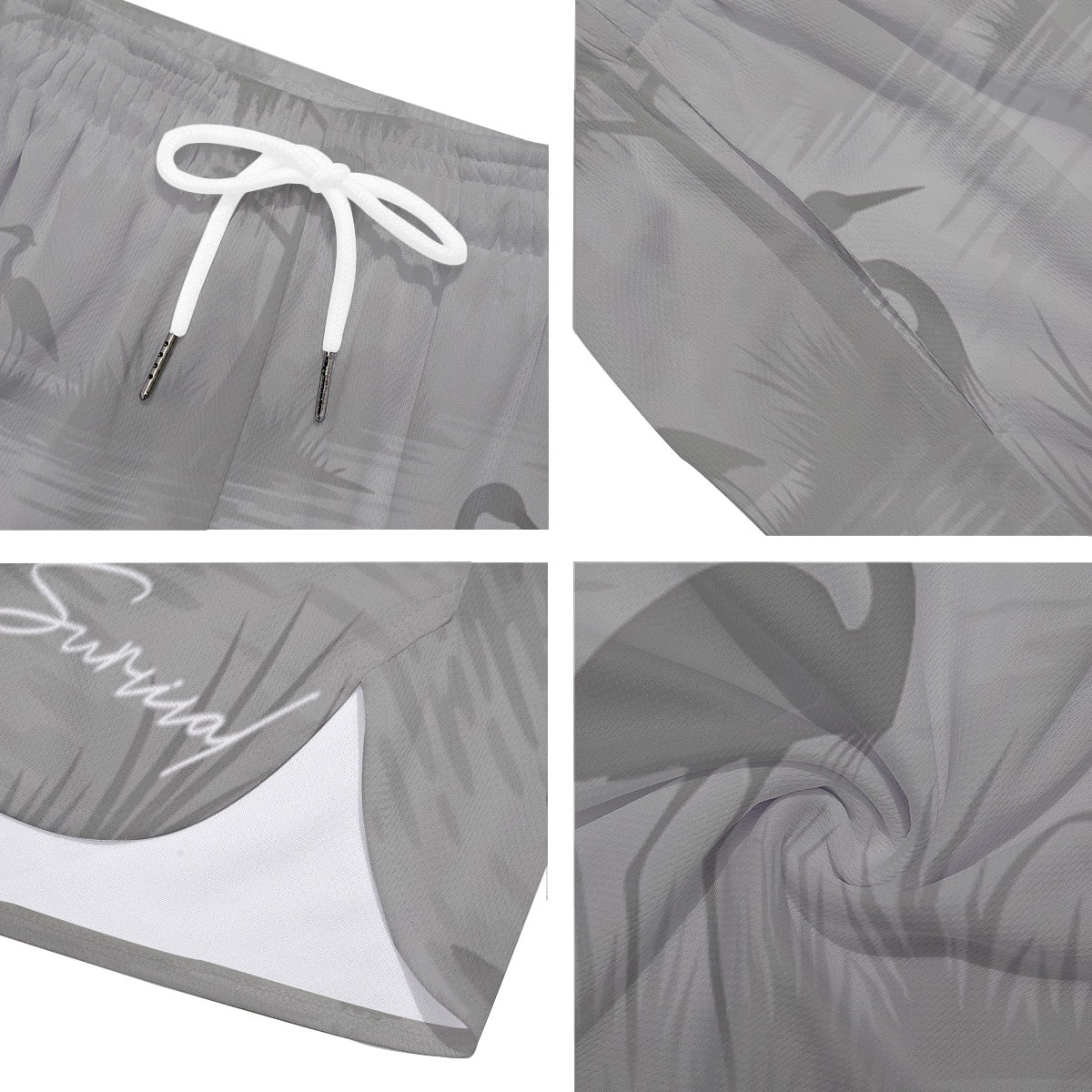 Florida Survival Everglade Veil Collection Side-Split Running Shorts