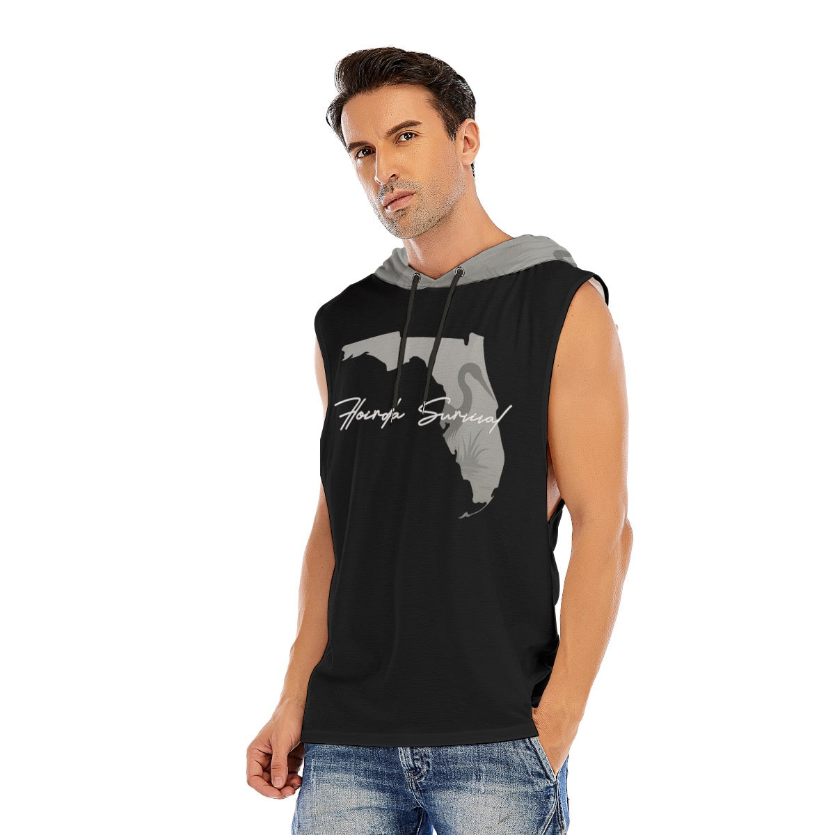 Florida Survival Everglade Veil Collection Men’s Sleeveless Pullover Hoodie