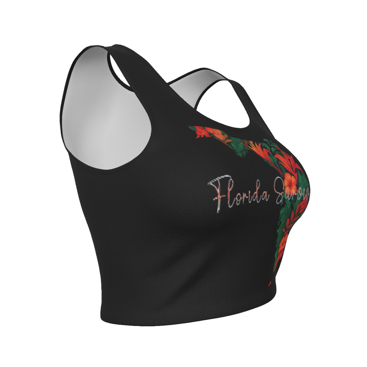 Florida Survival Women's Tropical Garden Collection Sport Crop Tank Top