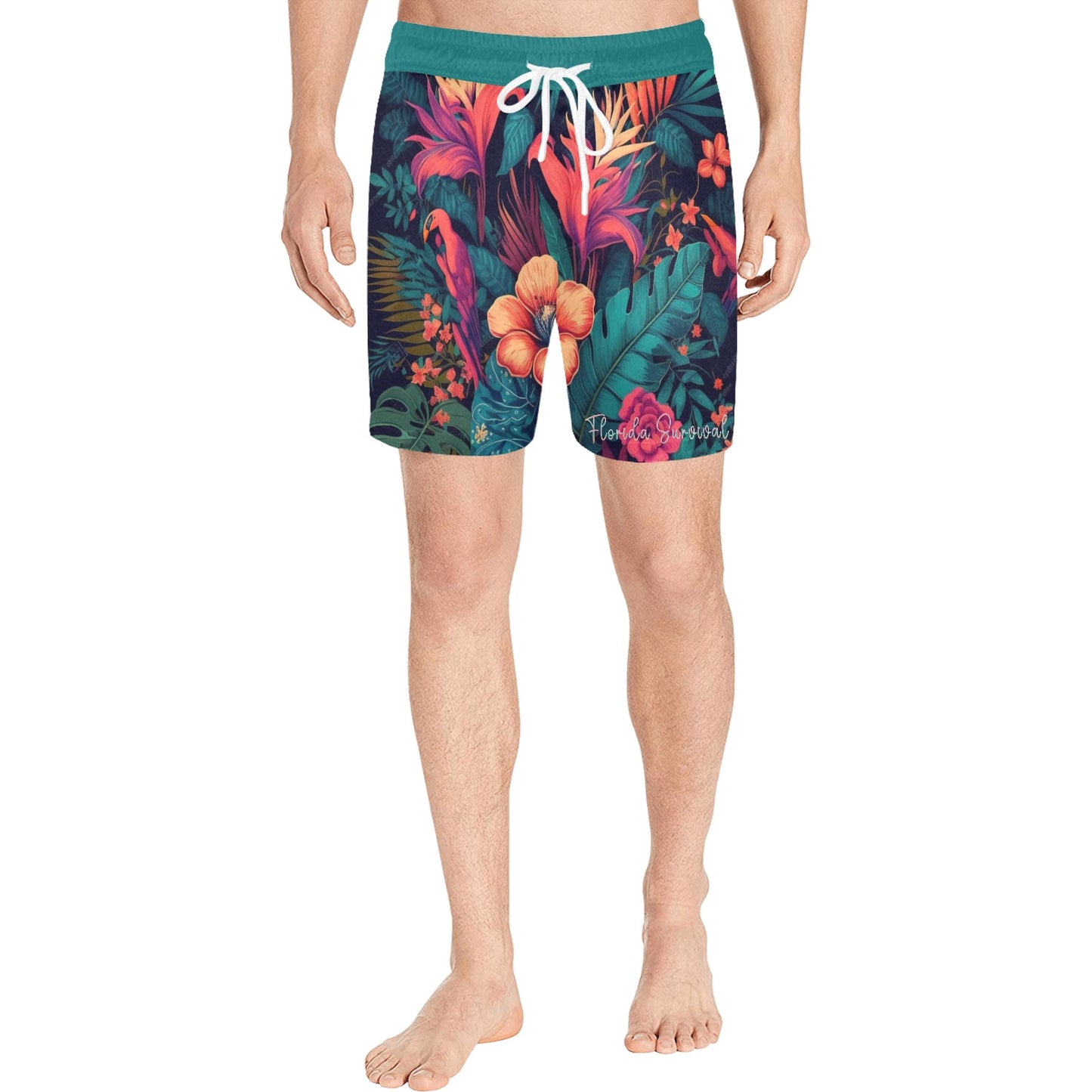 Florida Survival Tropical Garden Collection Men's Swim Shorts