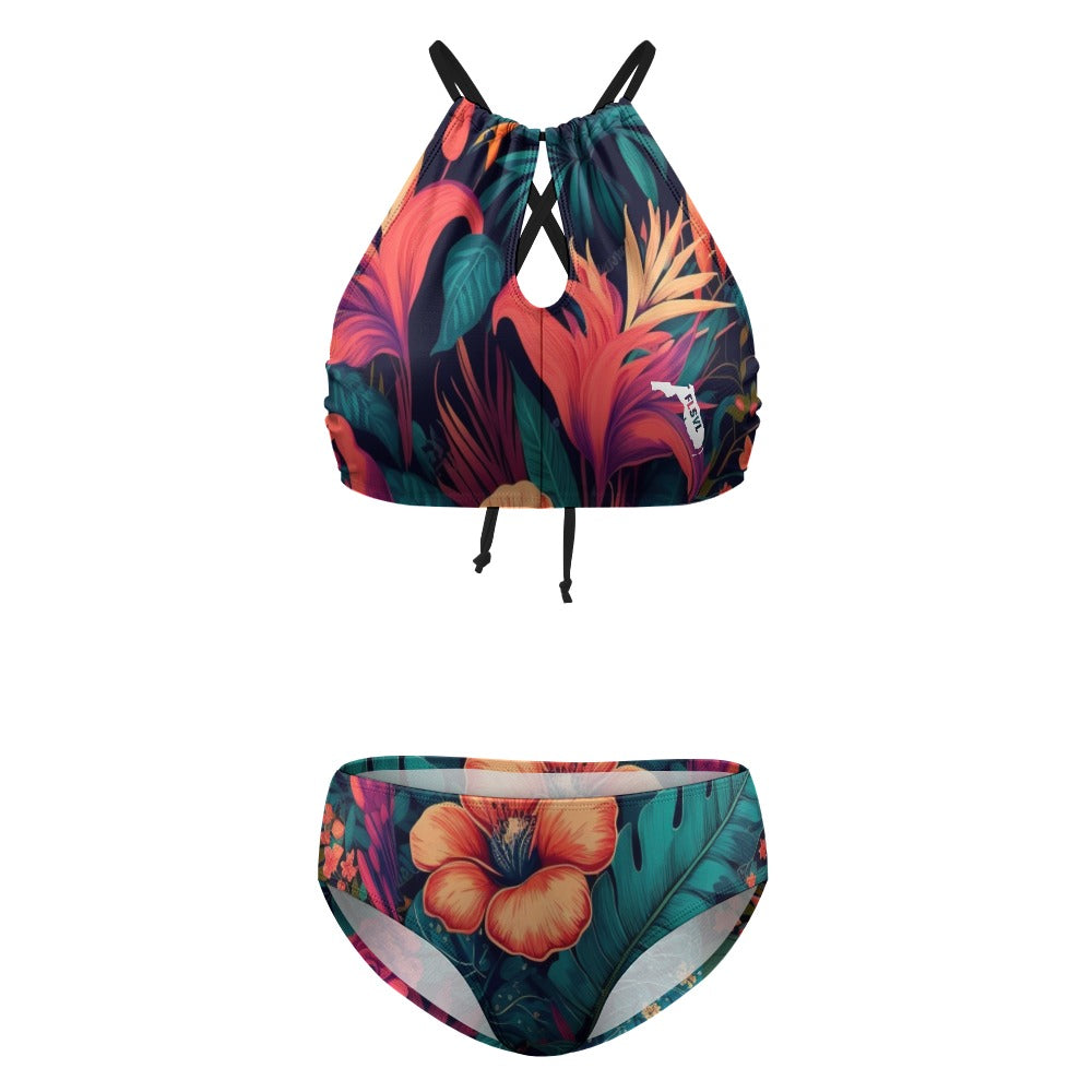 Florida Survival Tropical Garden Collection Halter Bikini