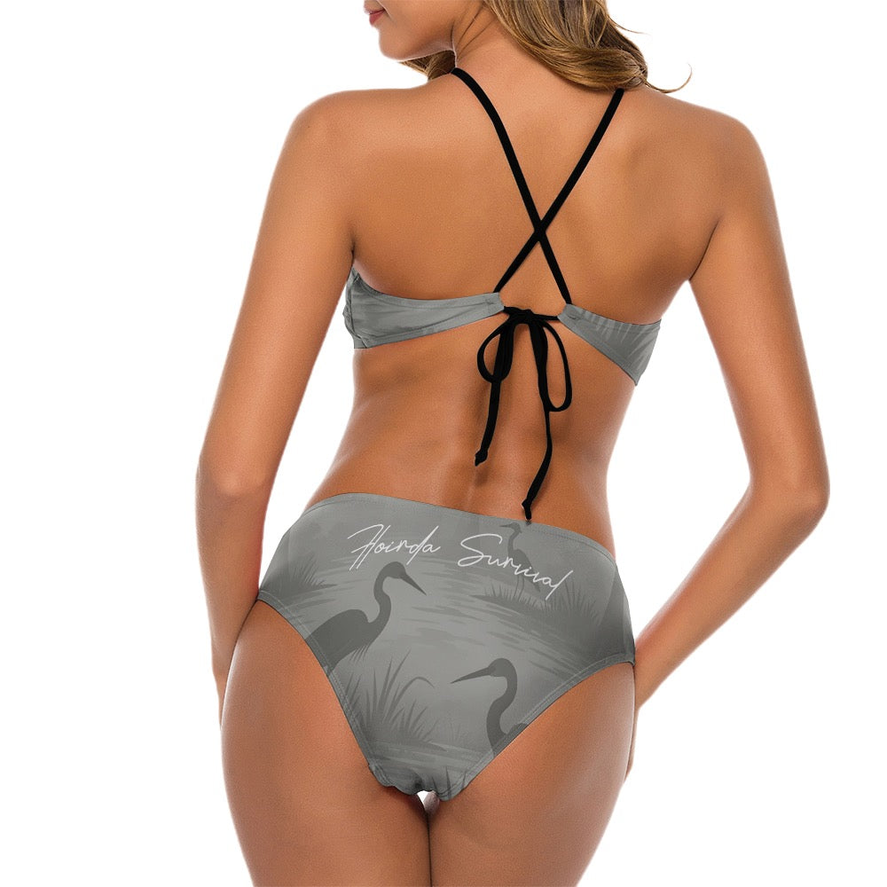 Florida Survival Everglade Veil Collection Halter Top Bikini