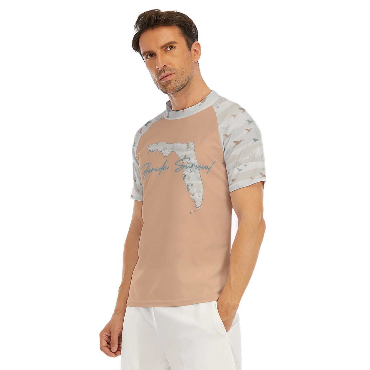Florida Survival Coastal Migration Collection Men's Performance Rash Guard