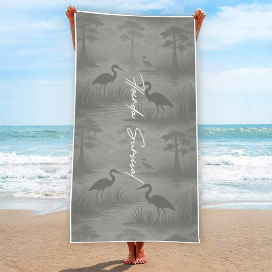 Florida Survival Everglade Veil Collection Beach Towel