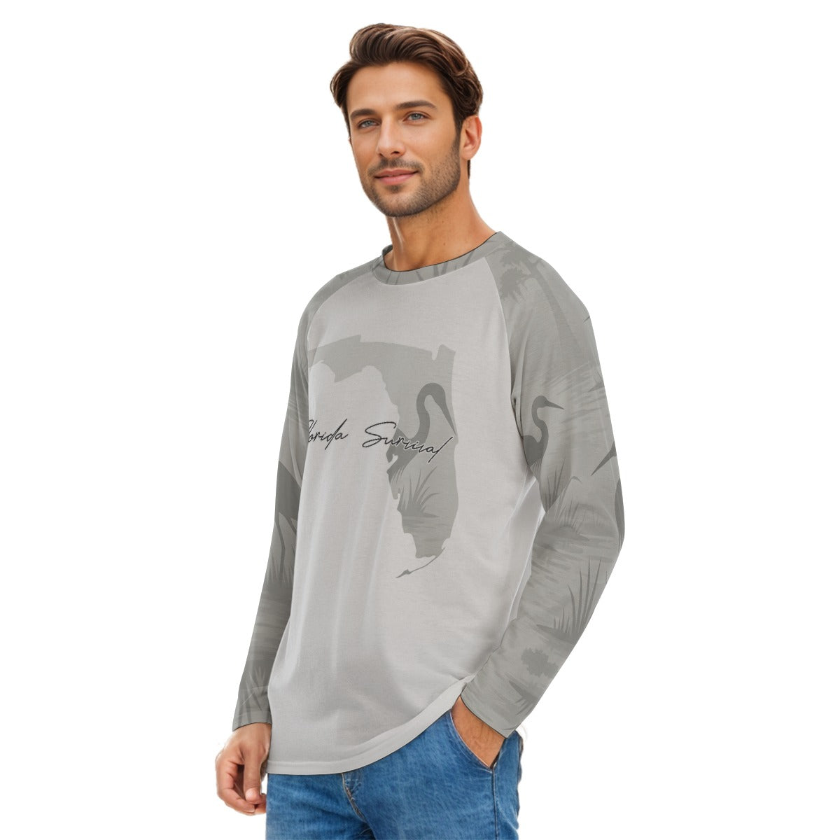 Florida Survival Everglade Veil Collection Men's Long Sleeve T-shirt