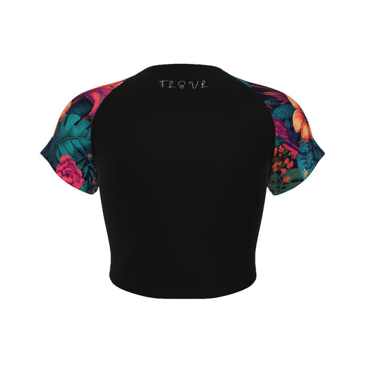 Florida Survival Tropical Garden Collection Women's Cropped T-Shirt