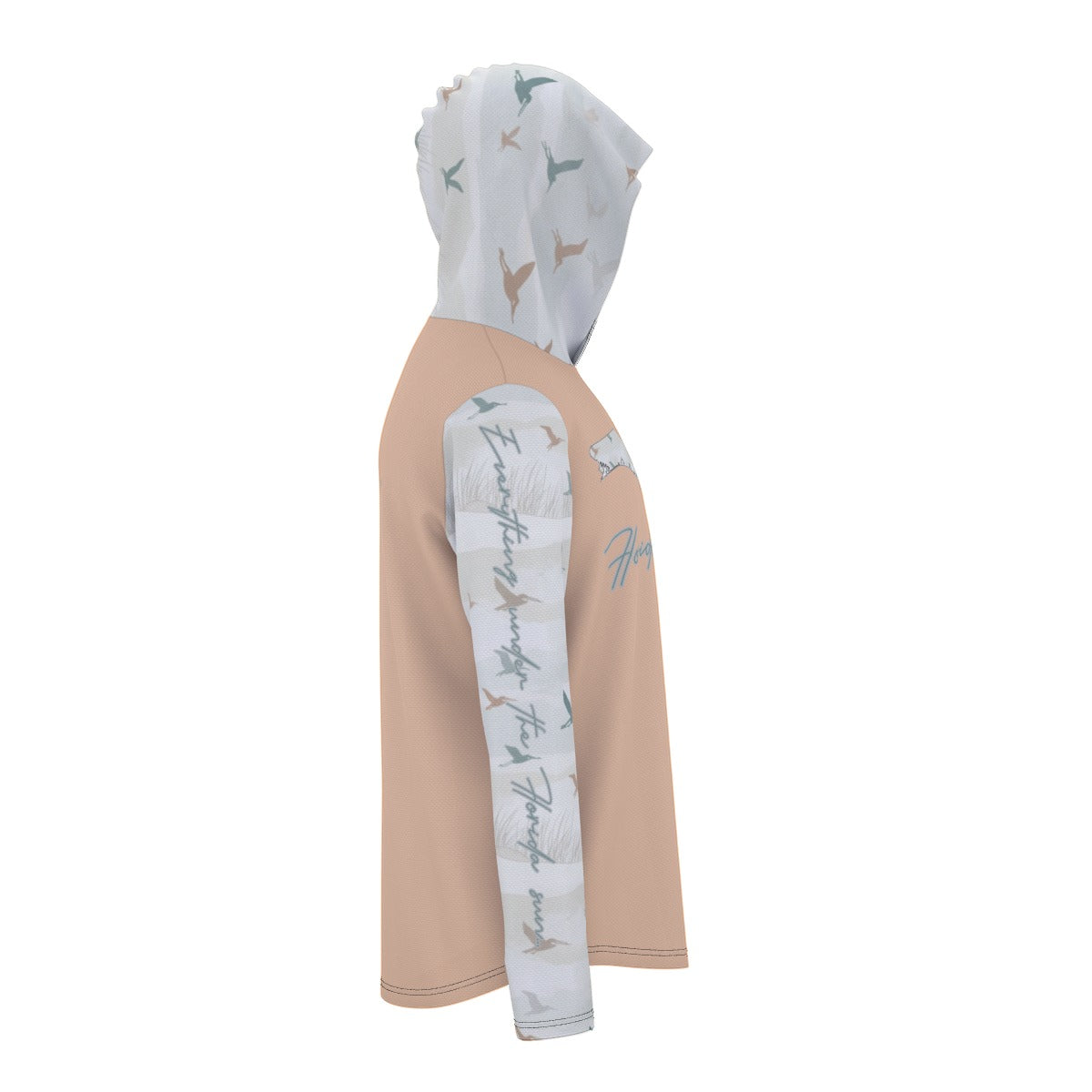 All-Over Print Men's Sunscreen  Sports Hoodie With Thumb Holes