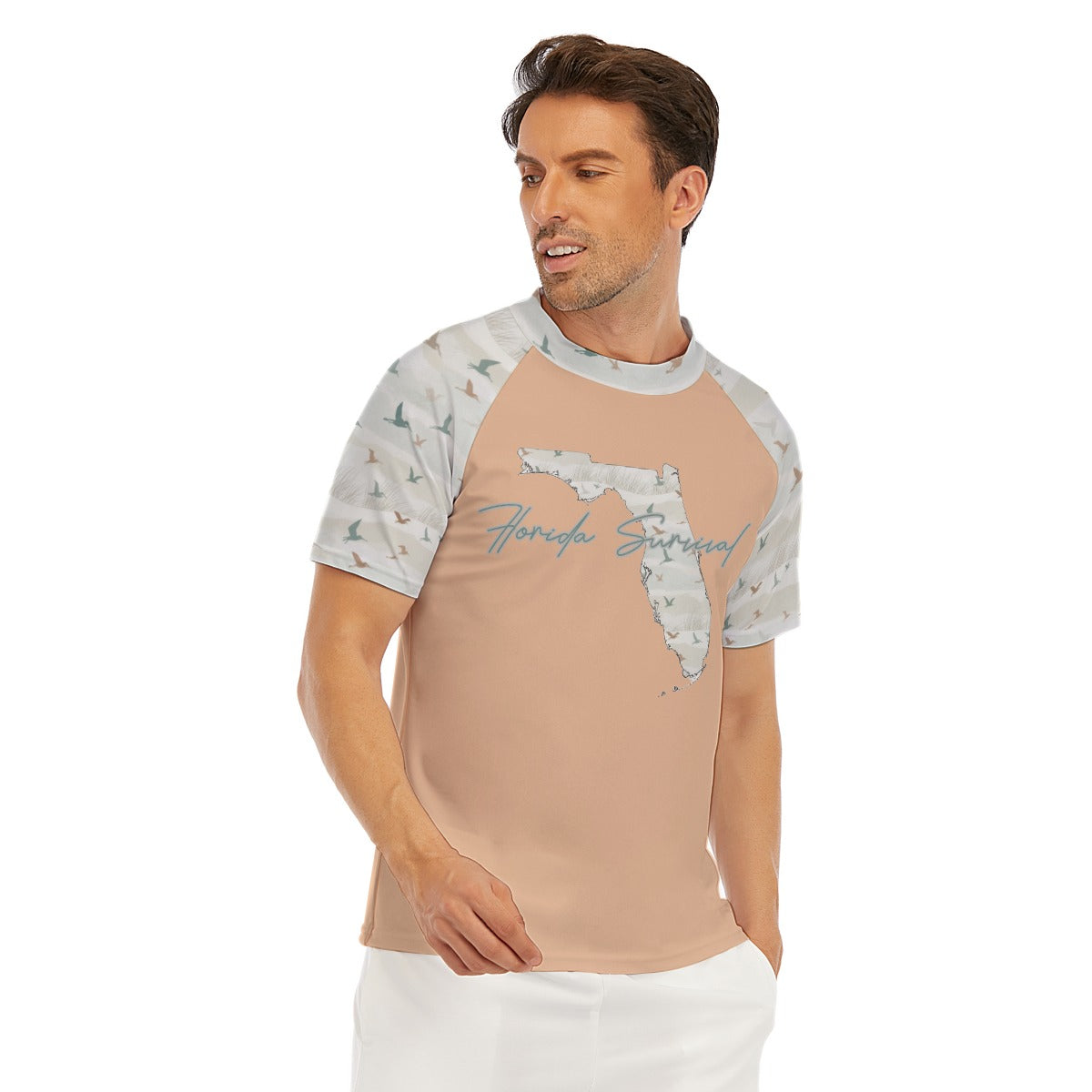Florida Survival Coastal Migration Collection Men's Performance Rash Guard
