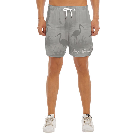 Florida Survival Everglade Veil Collection Side-Split Running Shorts