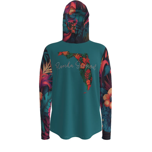 Florida Survival Tropical Garden Collection Fishing Hoodie