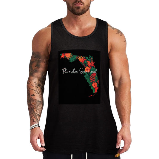 Florida Survival Tropical Garden Collection Men's Tank Top