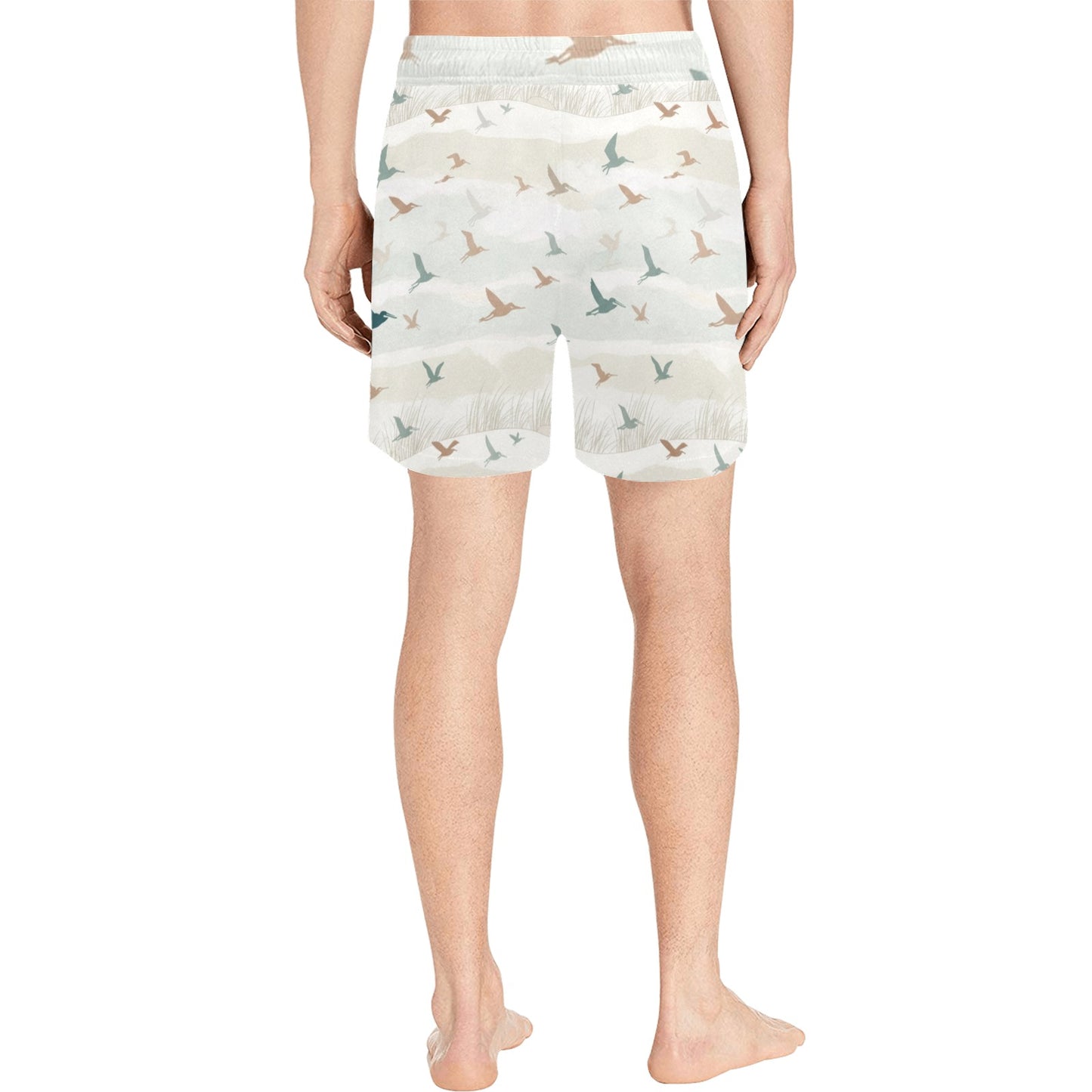 Florida Survival Coastal Migration Collection Men's Mid-Length Swim Shorts