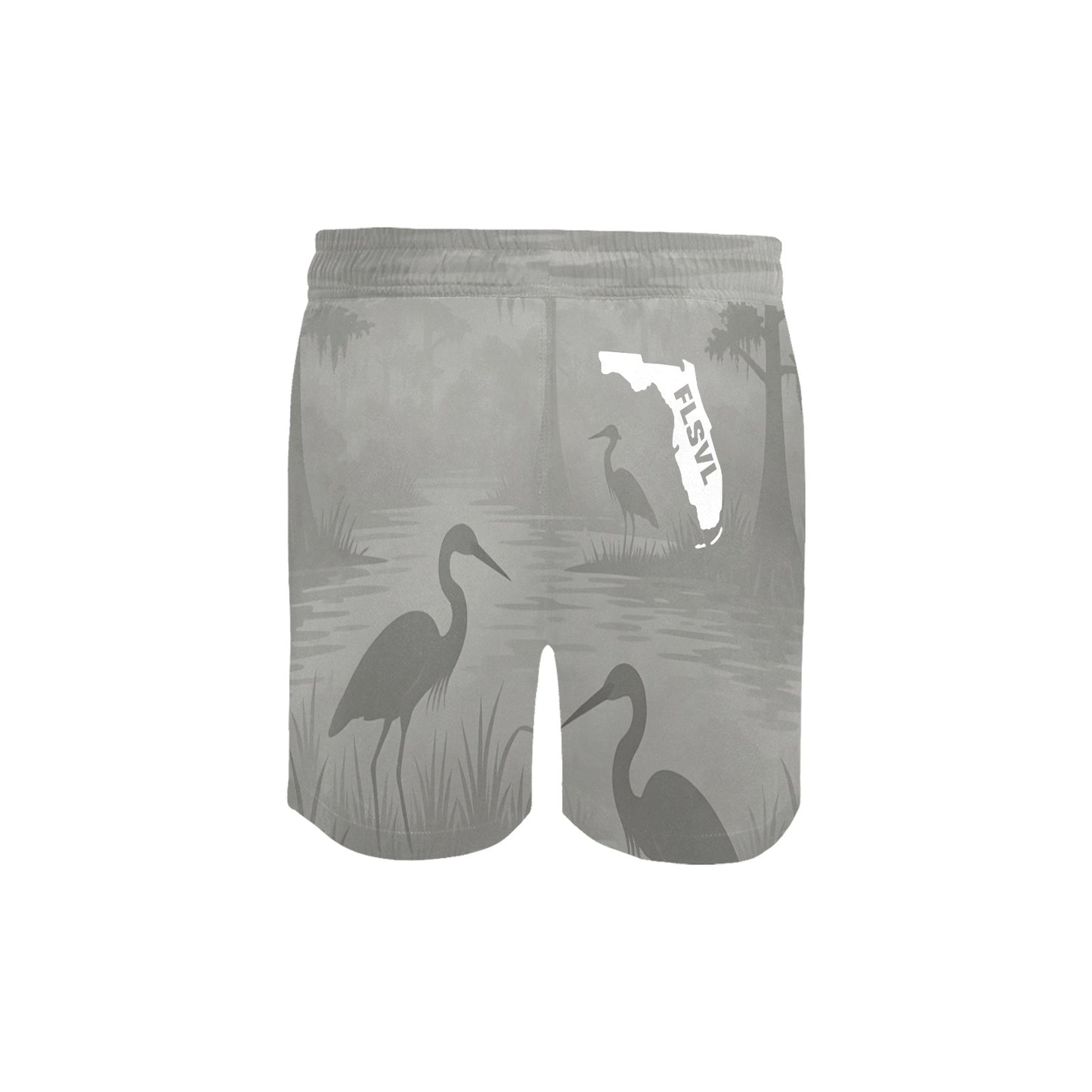 Florida Survival Everglade Veil Collection Mid-Length Swim Shorts