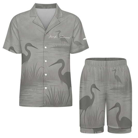 Florida Survival Everglade Veil Collection Ice Silk Pajama Set