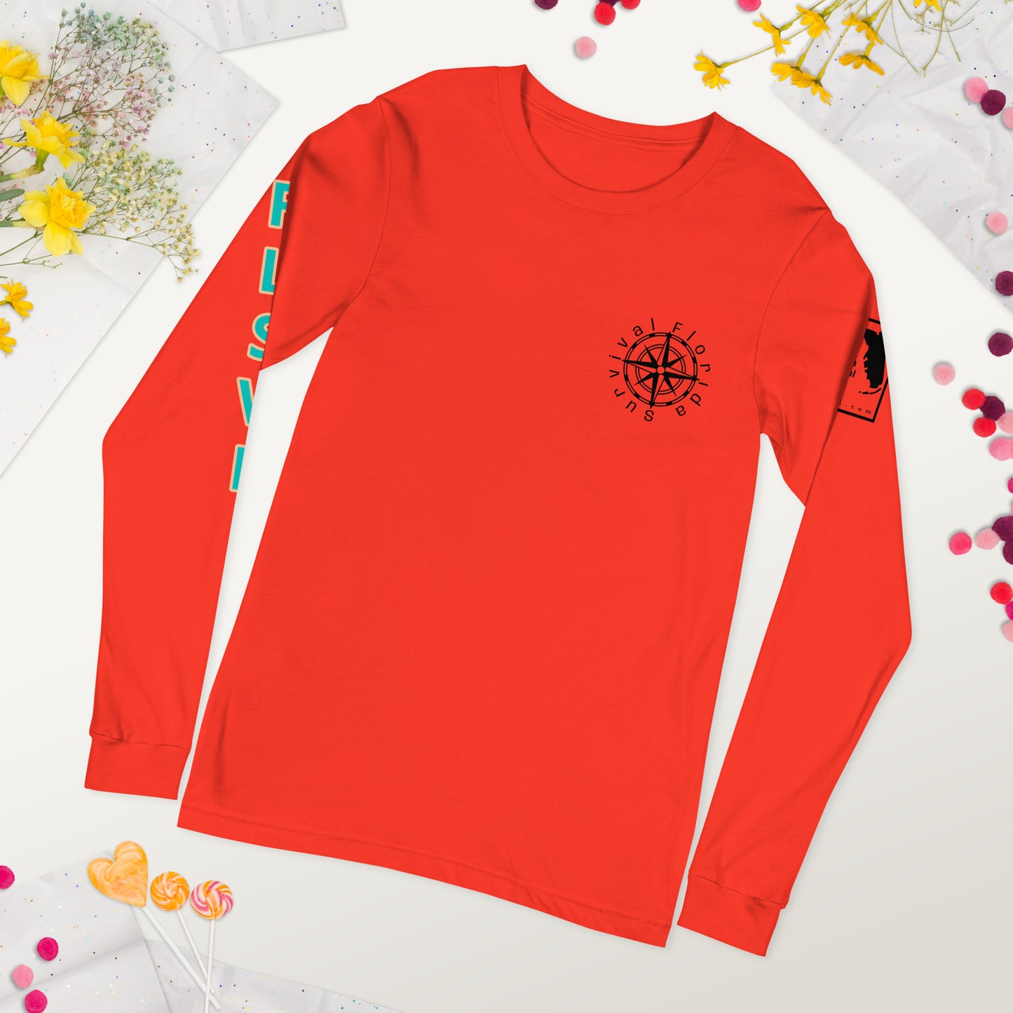 Unisex Long Sleeve Compass Tee