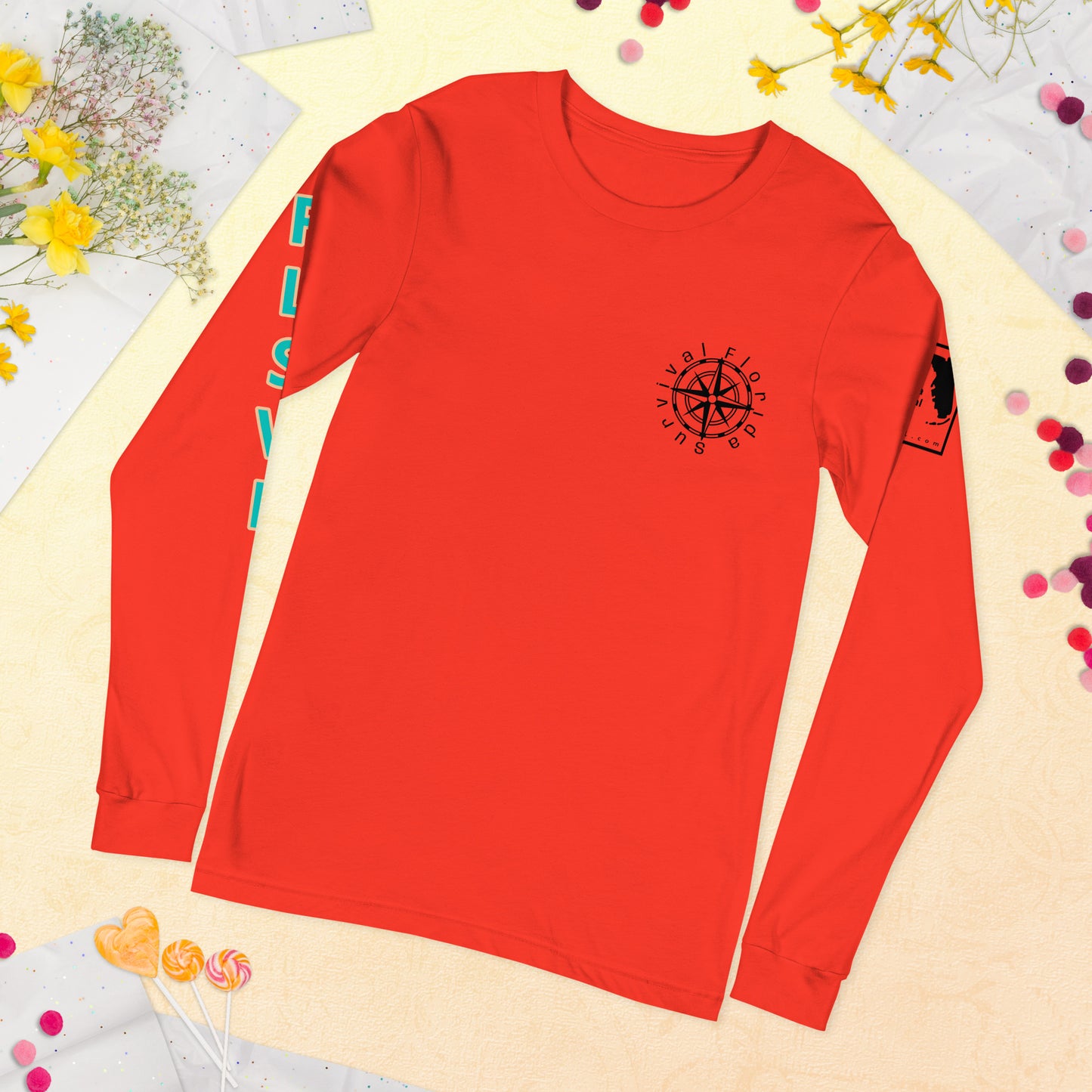 Unisex Long Sleeve Compass Tee