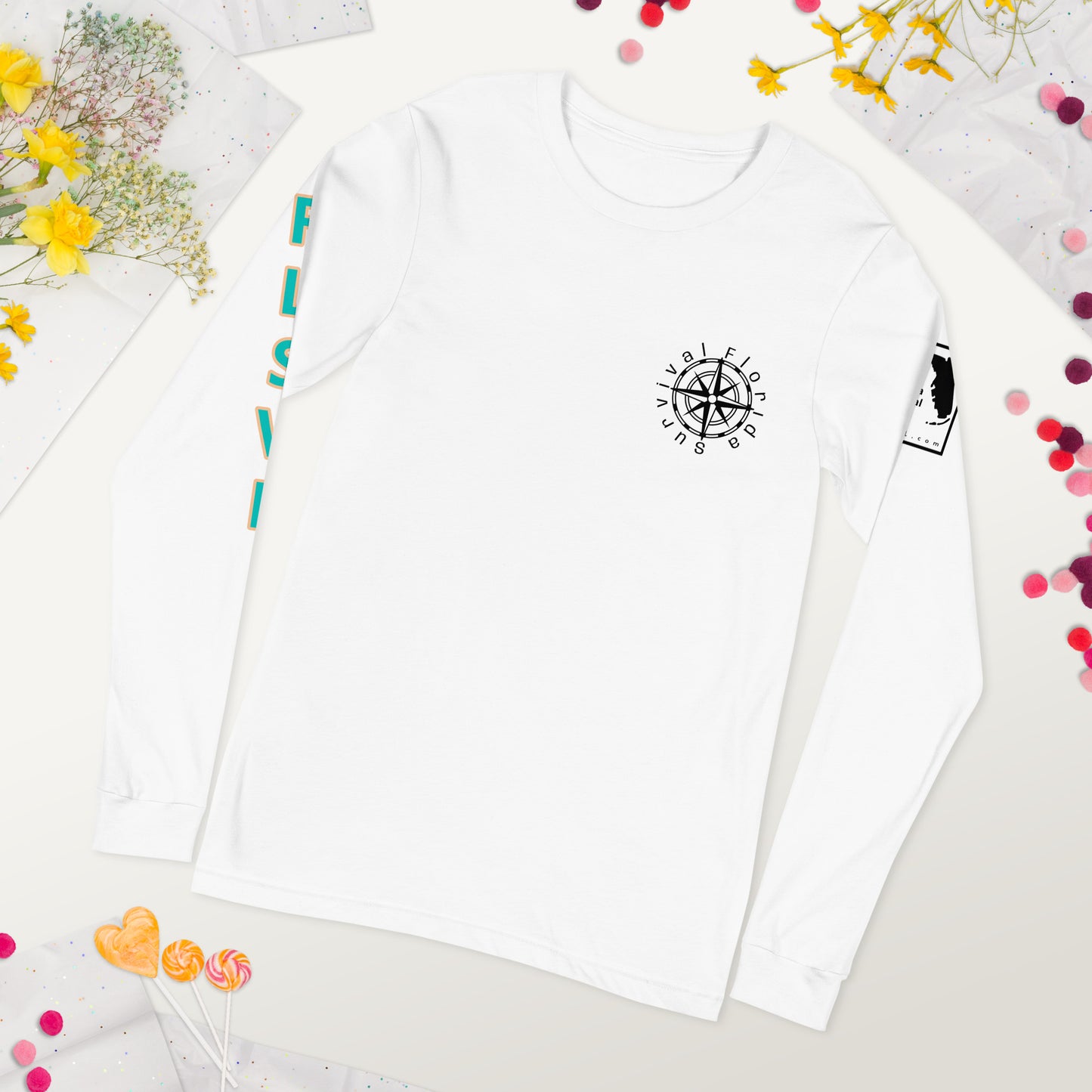 Unisex Long Sleeve Compass Tee