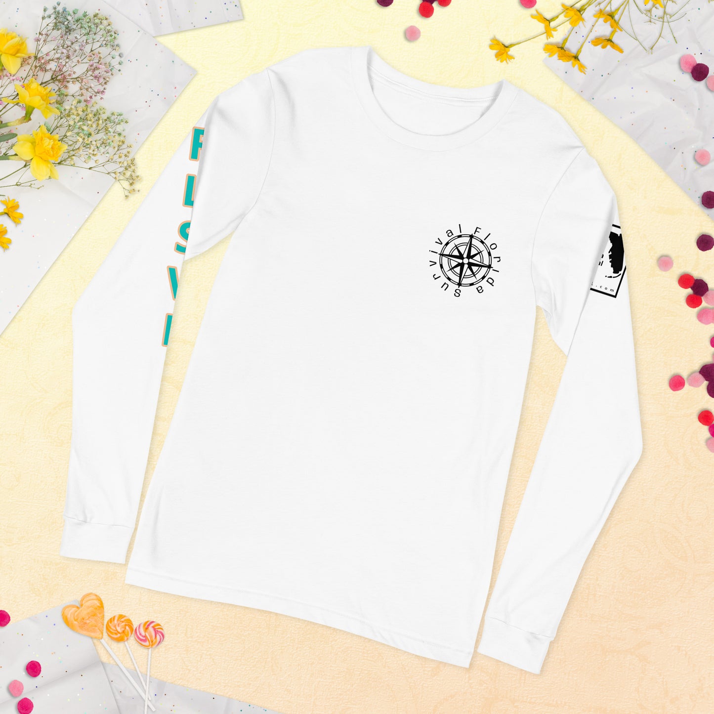 Unisex Long Sleeve Compass Tee